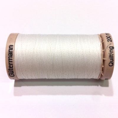 חוט כותנה לבן לתיפורים ביד 5709