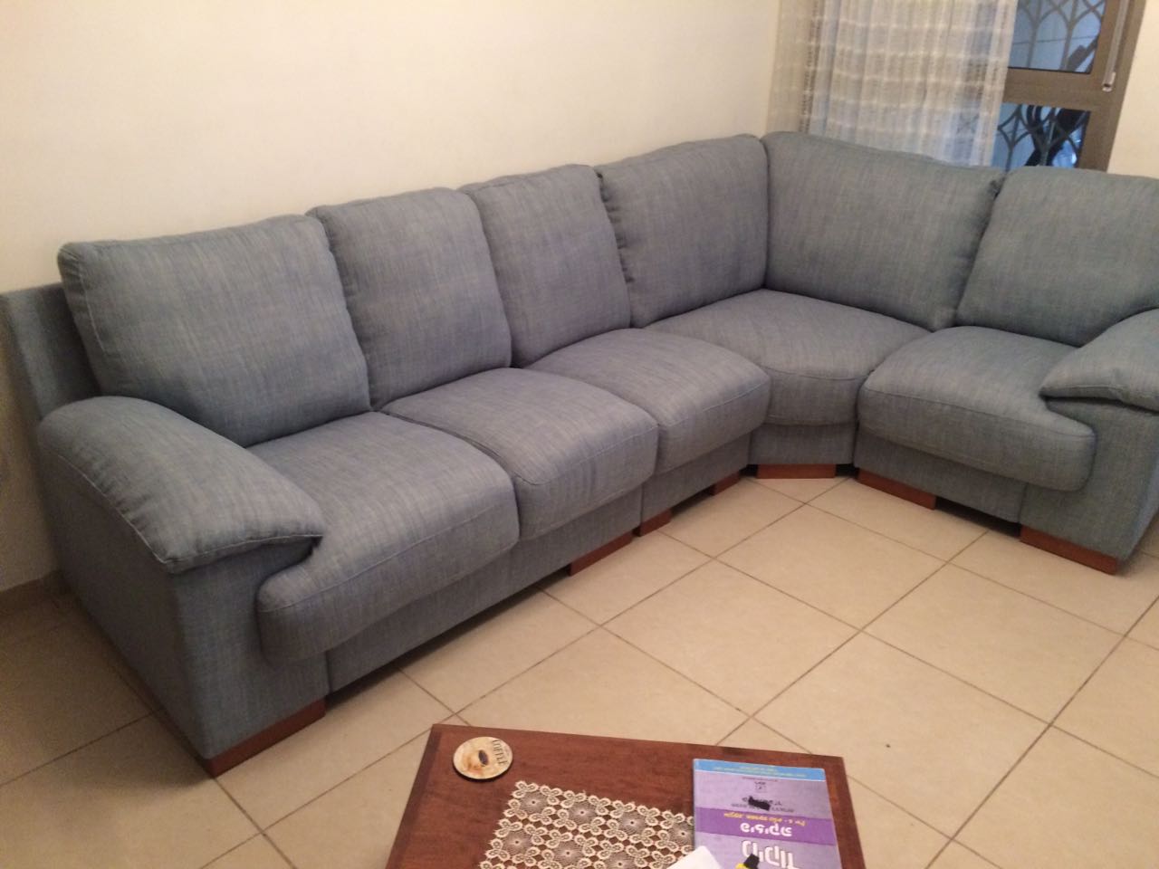 A Corner Sofa in Grey