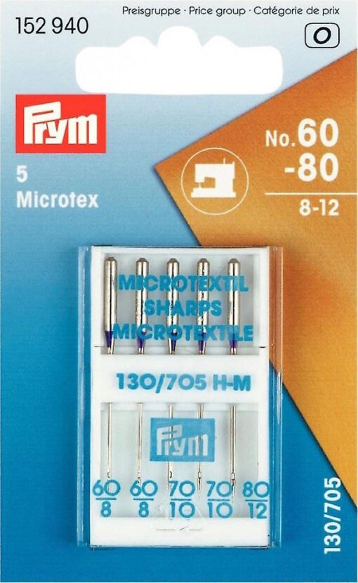 5 מחטים למכונת התפירה מיקרוטקס 60-80