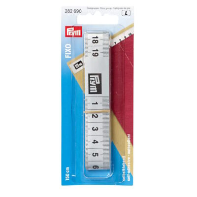סרט מידה נדבק בצבע כסף, 150 סנטימטרים 