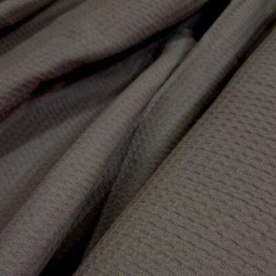 בד פיקה רחב 100% כותנה בצבע אפור