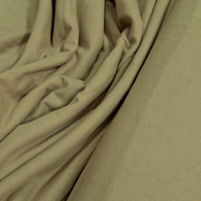 בד פלנל רך בצבע בז' מוקה