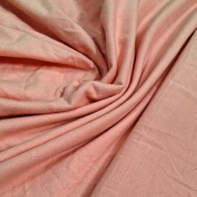 בד פלנל רך וחלק בצבע ורוד סלמון רוחב 1.40 מטר
