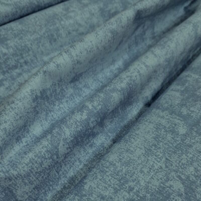 בד כותנה רחב בצבע כחול ג'ינס הדפס שיש