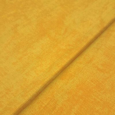 בד כותנה רחב בצבע צהוב חלמון הדפס שיש