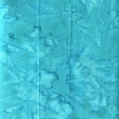 בד באטיק 100% כותנה בצבע אקווה, נצבע בצביעה ידנית, הדפס שיש