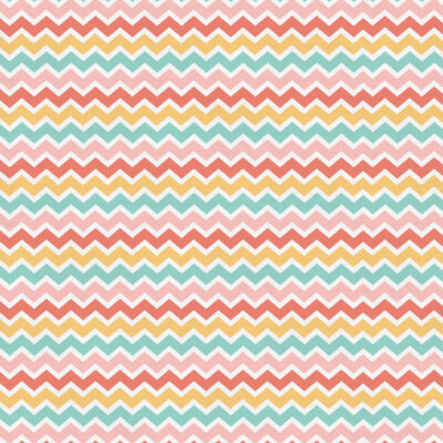 בד כותנה 100% צבעוני הדפס זיגזג בשורות