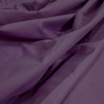 אריג כותנה רחב בצבע סגול חלק